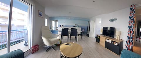 Top Airbnb: Comfy 2-4p apartment with stunning sea view à Pornichet