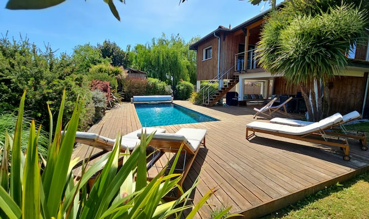 Villa Climatisée, Piscine Chauffée, Proche Plage - Gujan-Mestras