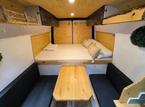 High and equipped camper van in Tenerife