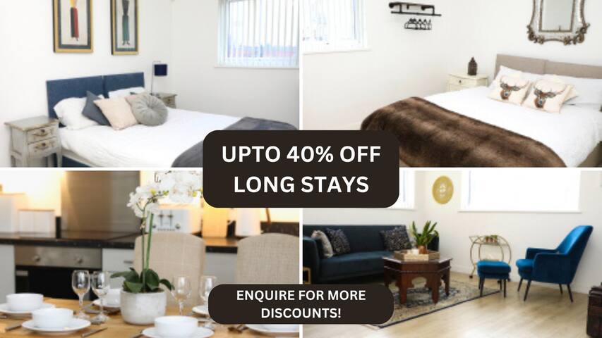 Up to 45% off Monthly Stays 2BDR Apart Sleeps 5