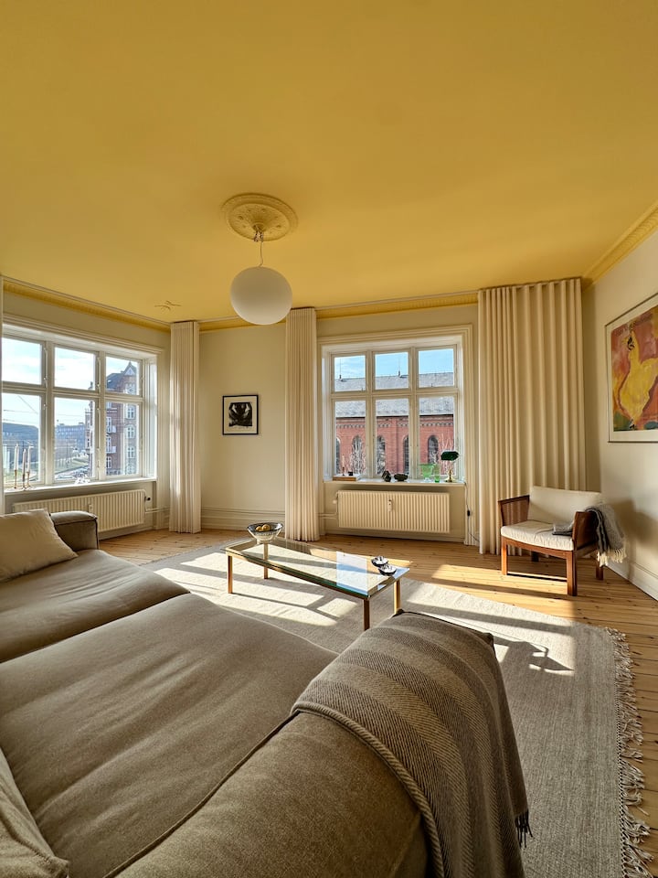 Bright 100m² Apartment  Sunny Balcony  Nørrebro - Copenhague