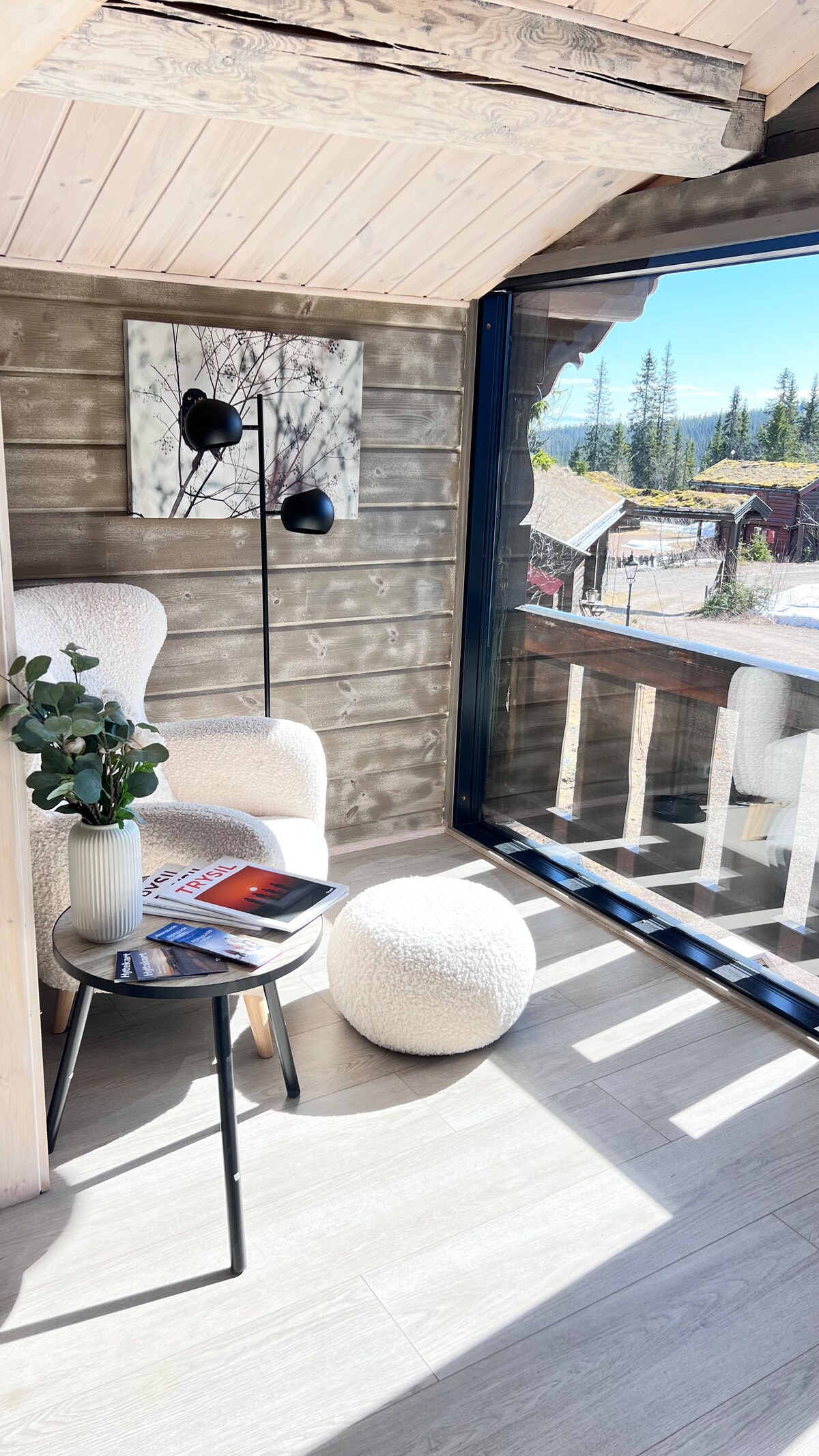 Siéntate en el sillón con una vista absolutamente impresionante de Trysilfjellet ️