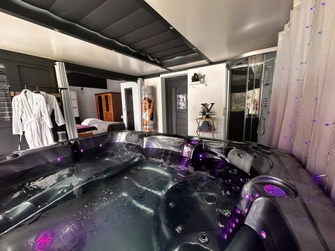 Cinema Room with spa and infrared sauna