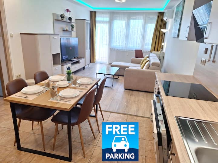 Bright Budapest Balcony Free Parking - Aéroport de Budapest Ferenc Liszt (BUD)