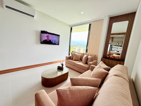 Popular Airbnb listing: Luxury apartment | clinics | pool | air conditioning | GYM in Parcelaciones Pance