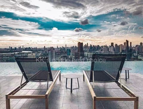 87 SQM-2B2B-Steps to BTS Ekkamai-Infinity Pool&Gym