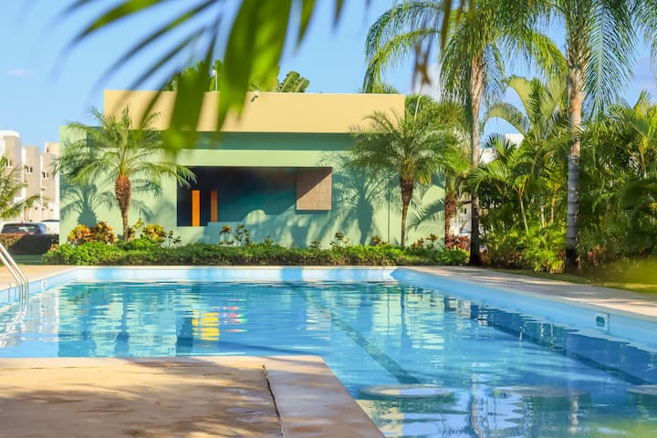 Hermosa Y Moderna Casa 3hab-piscina-playa17min - Cancún