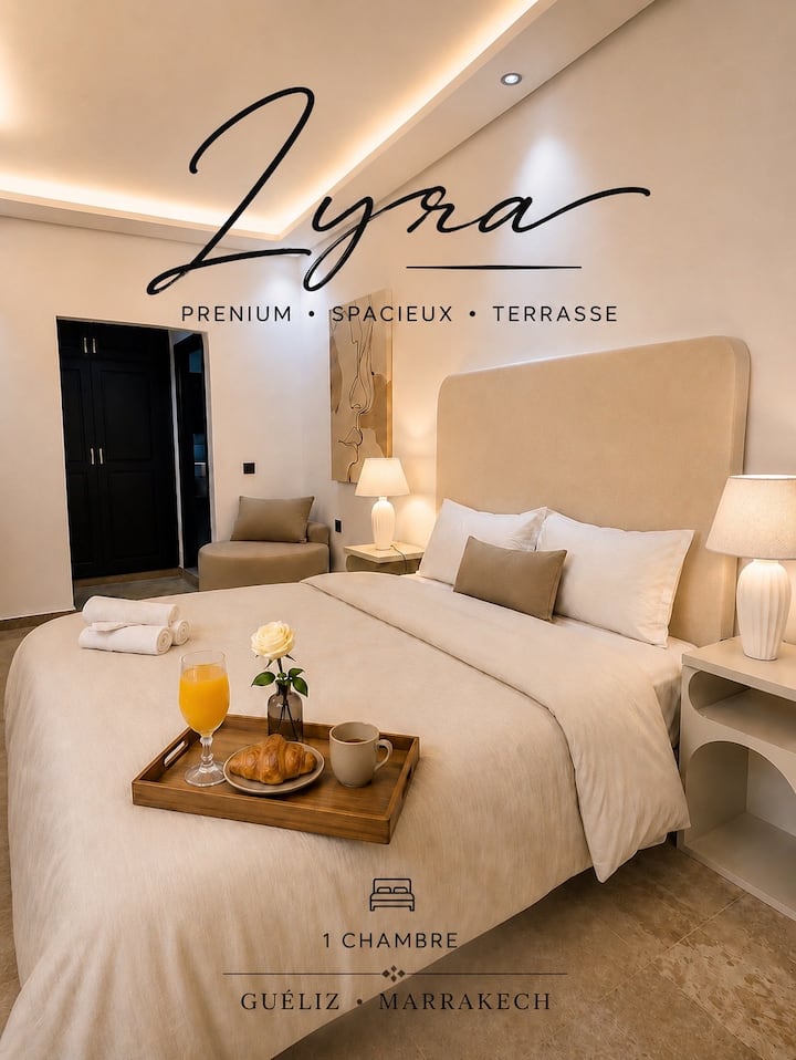 Lyra Prenium Spacieux Terrasse Gueliz - Marrakesch