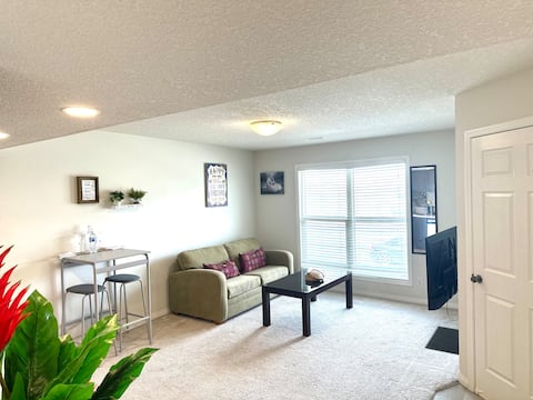 Successful Airbnb property: 1 Bedroom Suite with garage - YYC 5 minutes away in Saddle Ridge