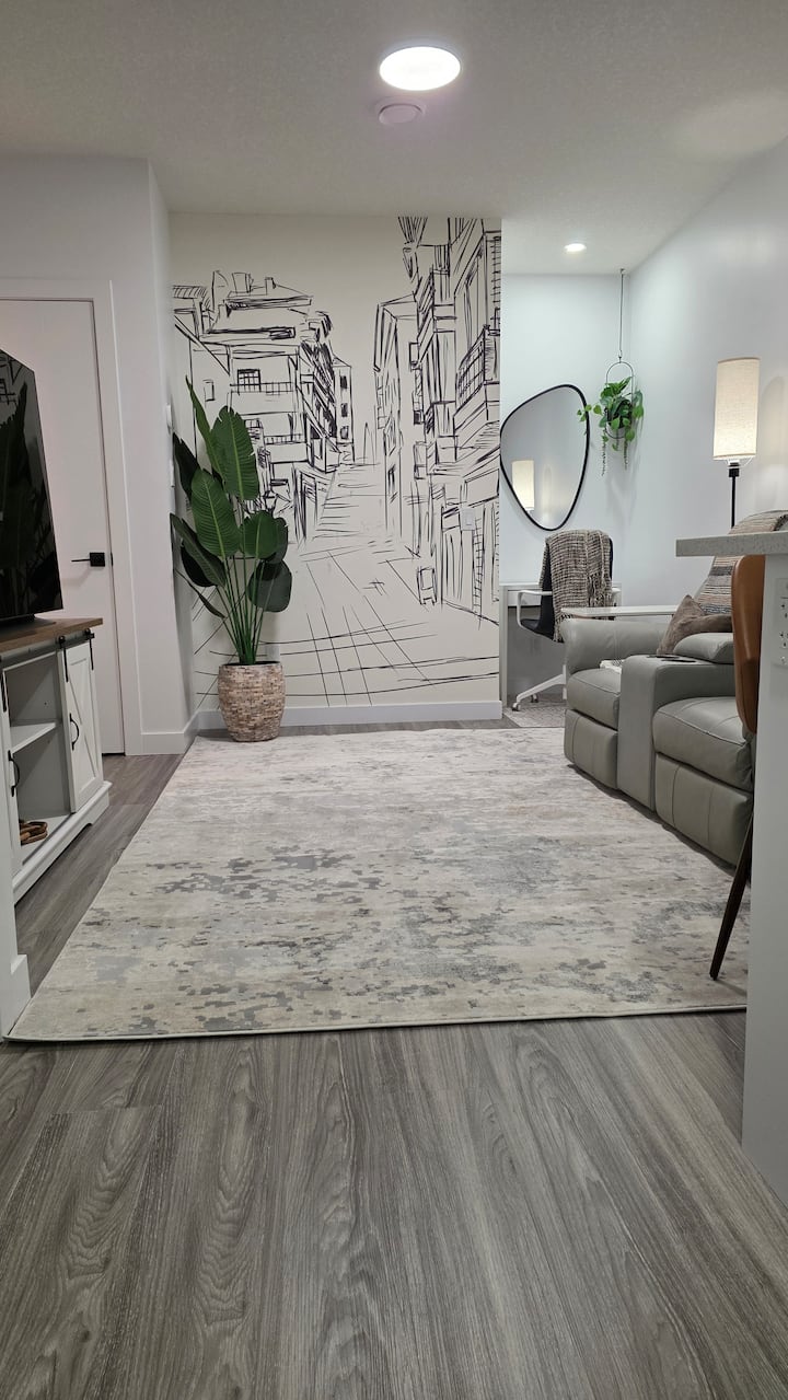 1br 14minsyyc Airport Private Entrance Soft Water - Calgary