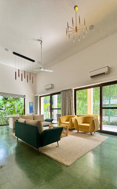 The Greendoor Villa - One Anjuna, 3bhk, Pvt pool
