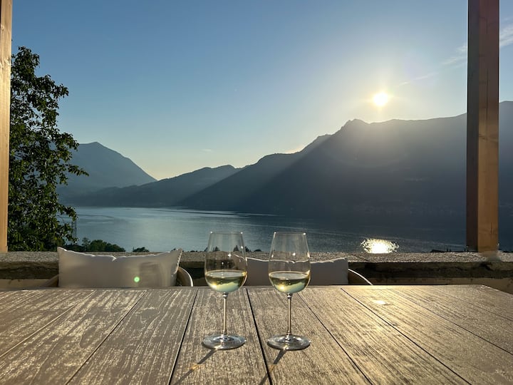Villa Panoramique Avec Piscine Sur Le Lac De Côme - Varenna