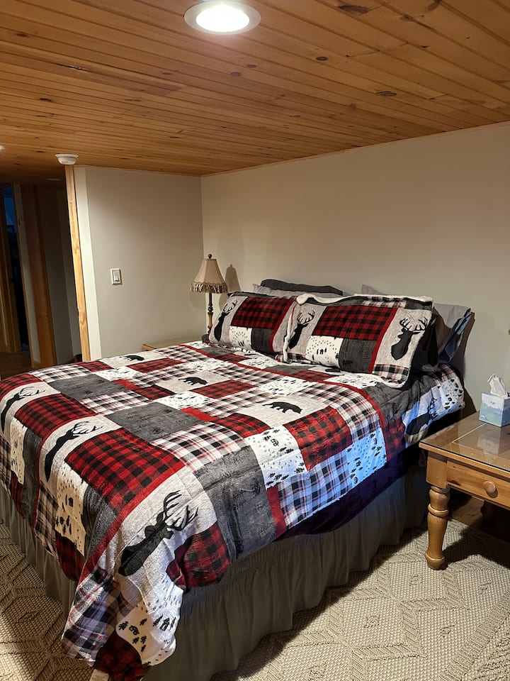 غرفة نوم في الطابق السفلي 