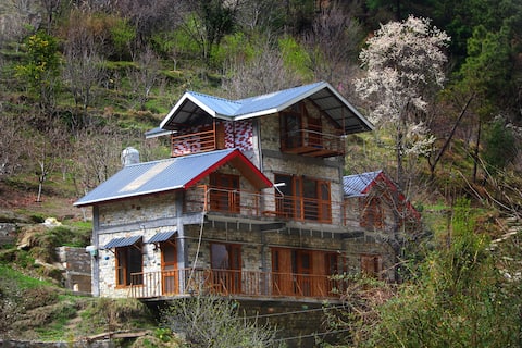 River side, Wildlife cottage, Tirthan Valley