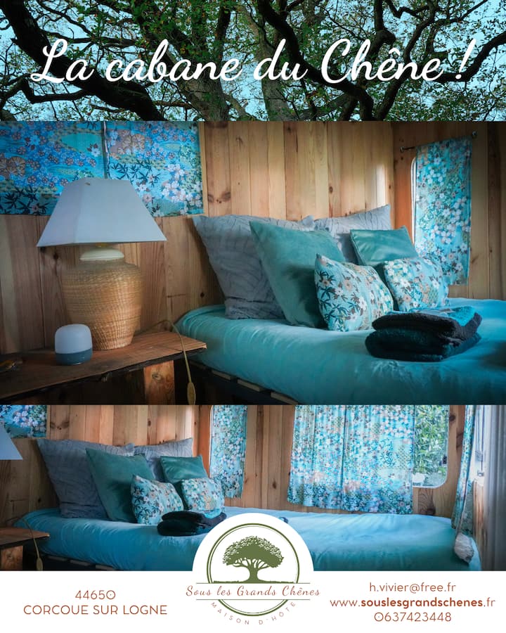 Cabane Insolite Du "Chêne" Capacités 3 Personnes - Legé