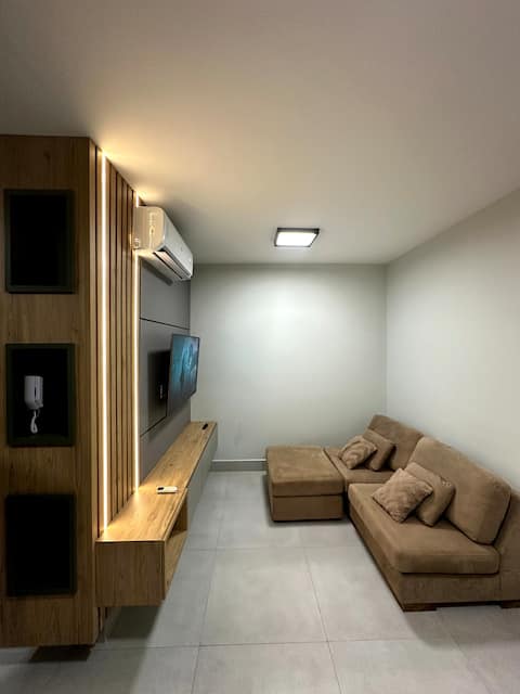 Top Airbnb: Apartment with air-conditioning in all rooms em Araxá