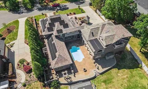 Castle CLT | Pool | HUGE Theater | 5 Master Suites