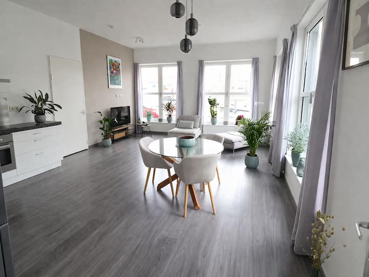 Keuken met houten balken