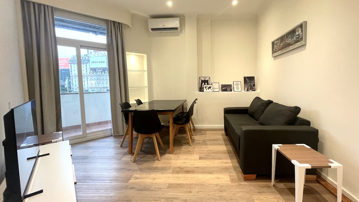 Apartment with obelisk view in San Nicolás