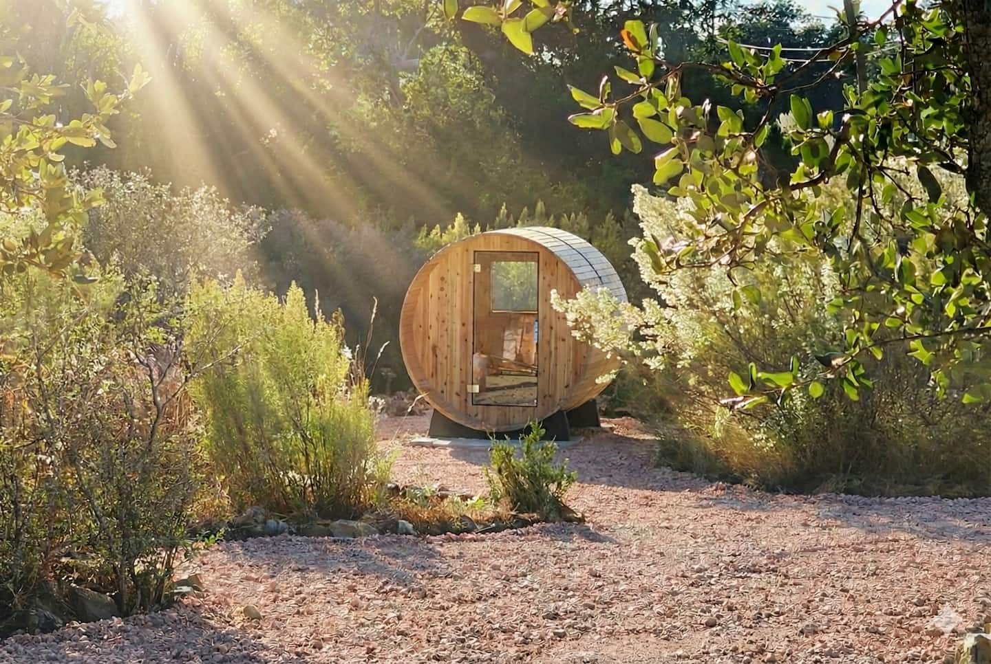 This Might Be the Coziest Texas Airbnb of the Season 6 Shared Sauna & Community Space