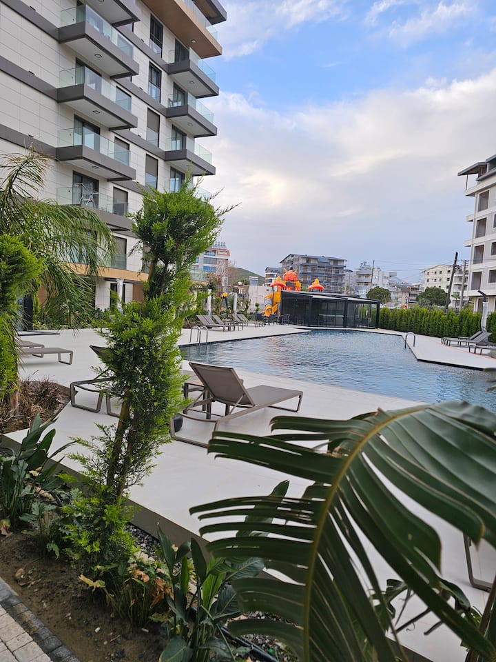Daily rental apartment in a residence close to the sea