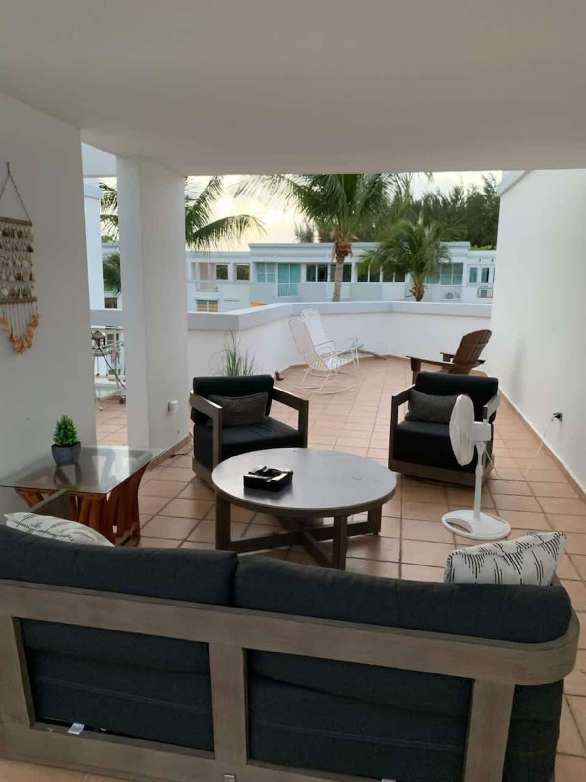 Upper terrace