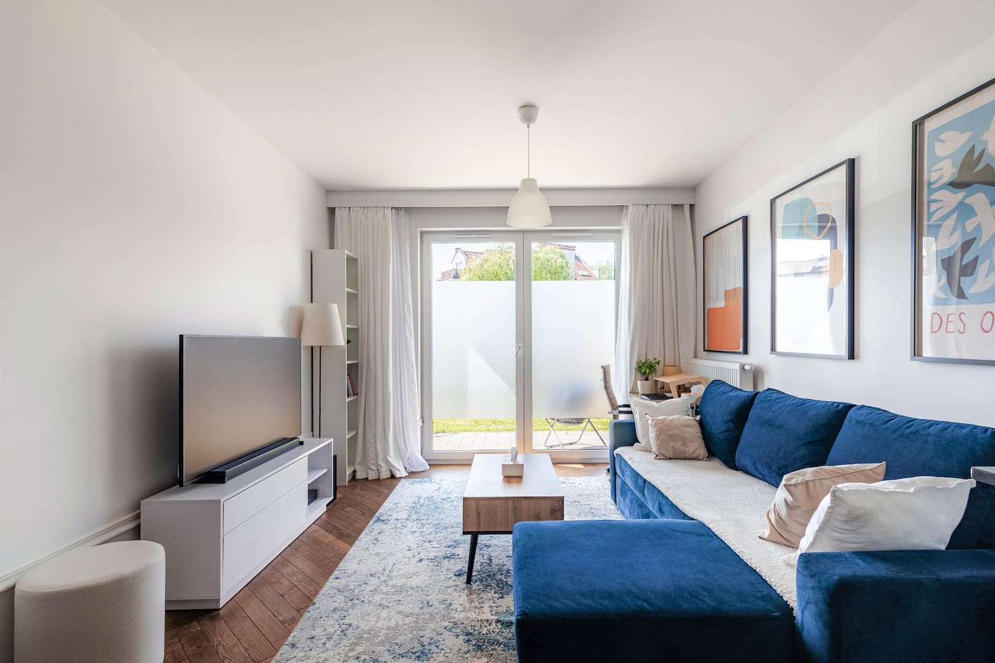 Living room and kitchen