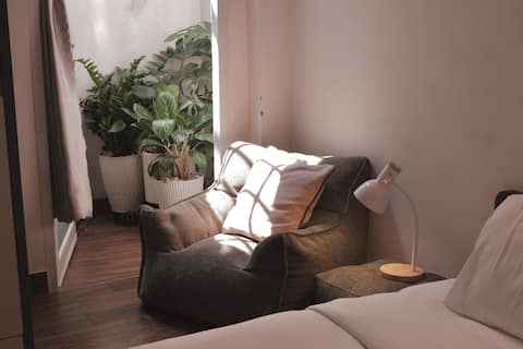Green Studio with Washer & Netflix by WE Stayin