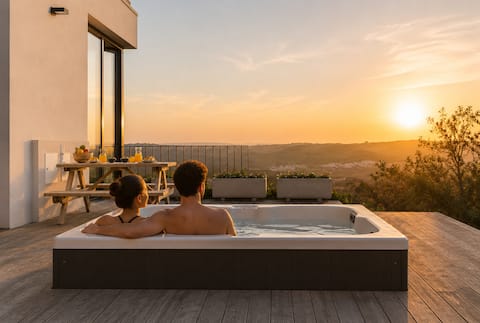Luxury Windmill | Private Hot Tub & Beach