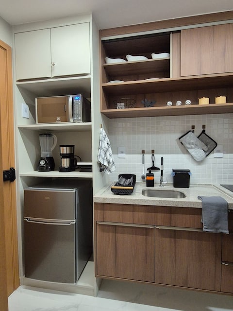 Successful Airbnb property: Studio with wonderful ocean view - Salvador in Jardim Armação