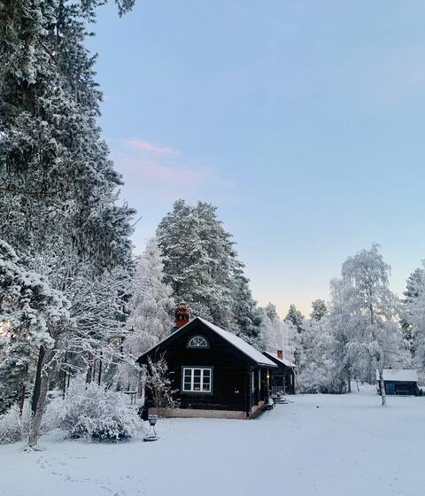 Beautiful farm by Ore River