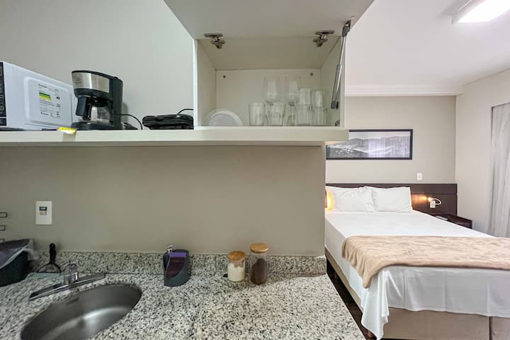 Flat Na Orla Da Lagoa Da Pampulha - Todo Equipado! - Belo Horizonte