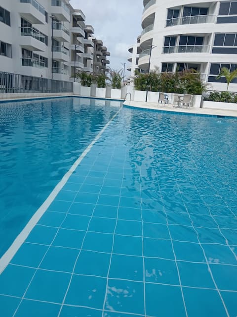 Cartagena Apt + 5min Beach + AC + 10min Airport