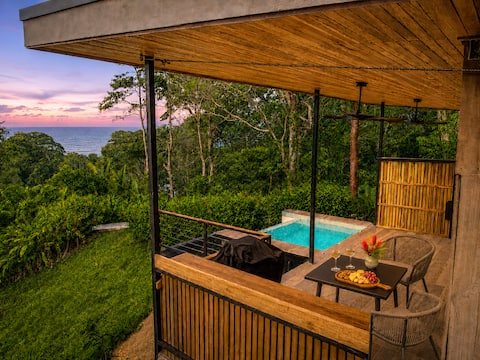 Infinity pool, A/C, ocean view, beach 500 m away