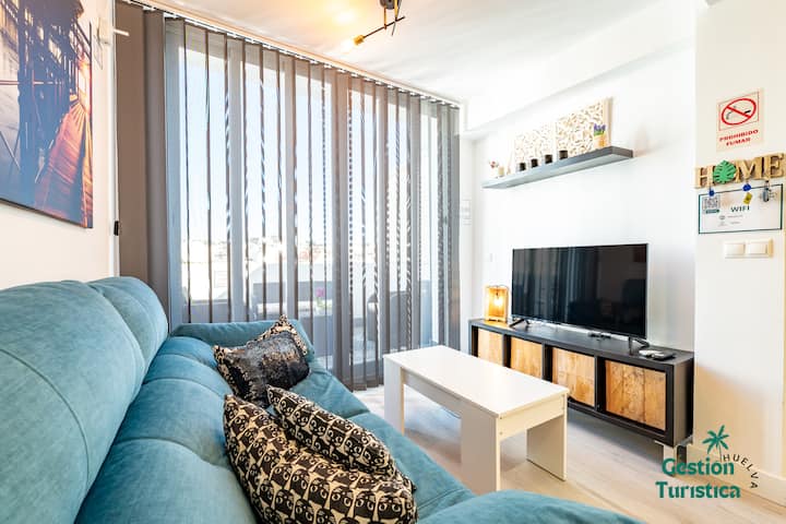 Penthouse In Central Huelva With Parking - Mazagón