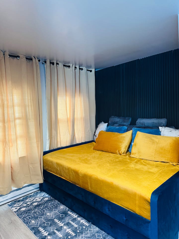 Top-rated 1br | Ewr 10 Min + Nyc Train | Sleeps 4 - 뉴어크