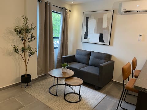 Tuscan duplex with a private pool.