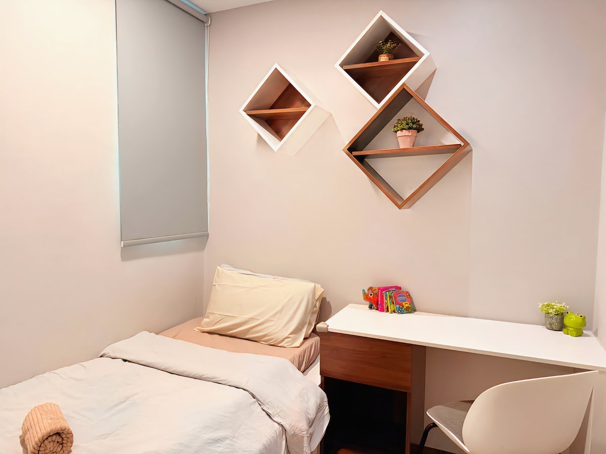 Tercer dormitorio con colchón individual de tatami