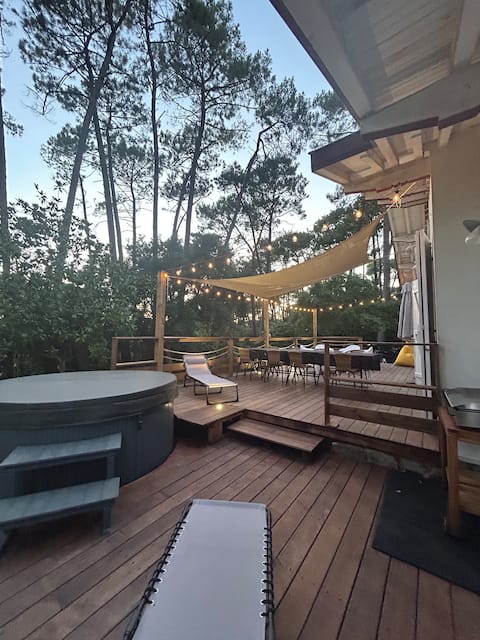 House for 8 people Hossegor, jacuzzi & terrace