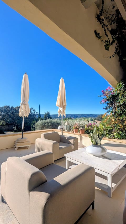 Le Mas de Louise | Pool, Jacuzzi, Hammam and view