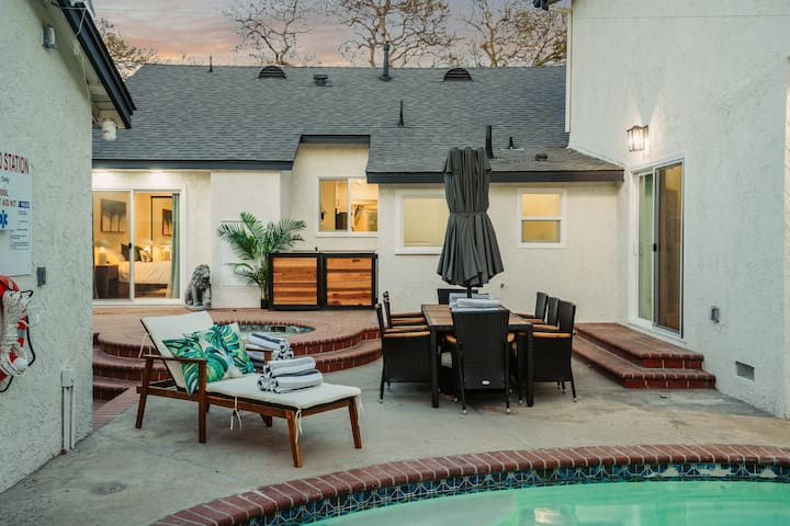 Elegant Oasis | Heated Pool & Spa | 5mi to Beach