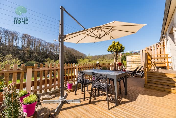 Terrasse, Charme & Nature En Coeur De Lannion - Lannion