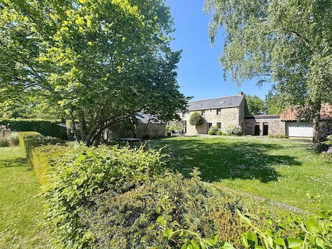Stone house with pool
