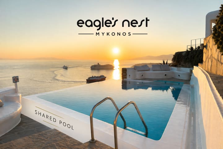 Eagles Nest - Family Suite Outdoor Side Sea View - Mykonos