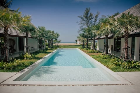 Private Beachfront Villa with On-site Staff