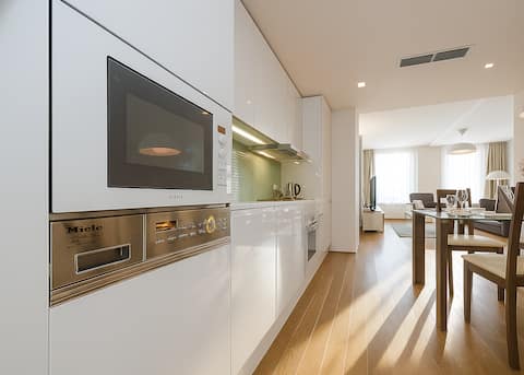 Contemporary flat in a trendy Karlin District