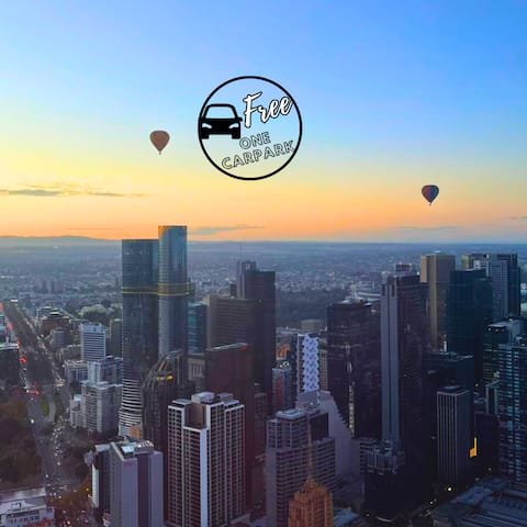 54th 2BR 2 Baths Melbcity CBD 6pax, FREE Park