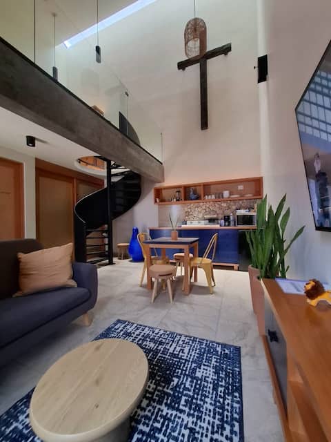 Casa Bromelia 2 / Wi-Fi 120 MB / Loft / 5 min from Parque Central