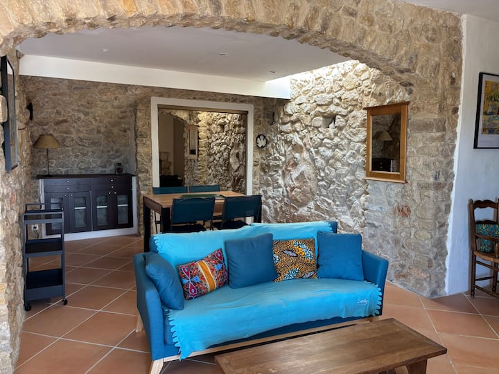 Maison En Pierre Avec Vue Imprenable - Luberon