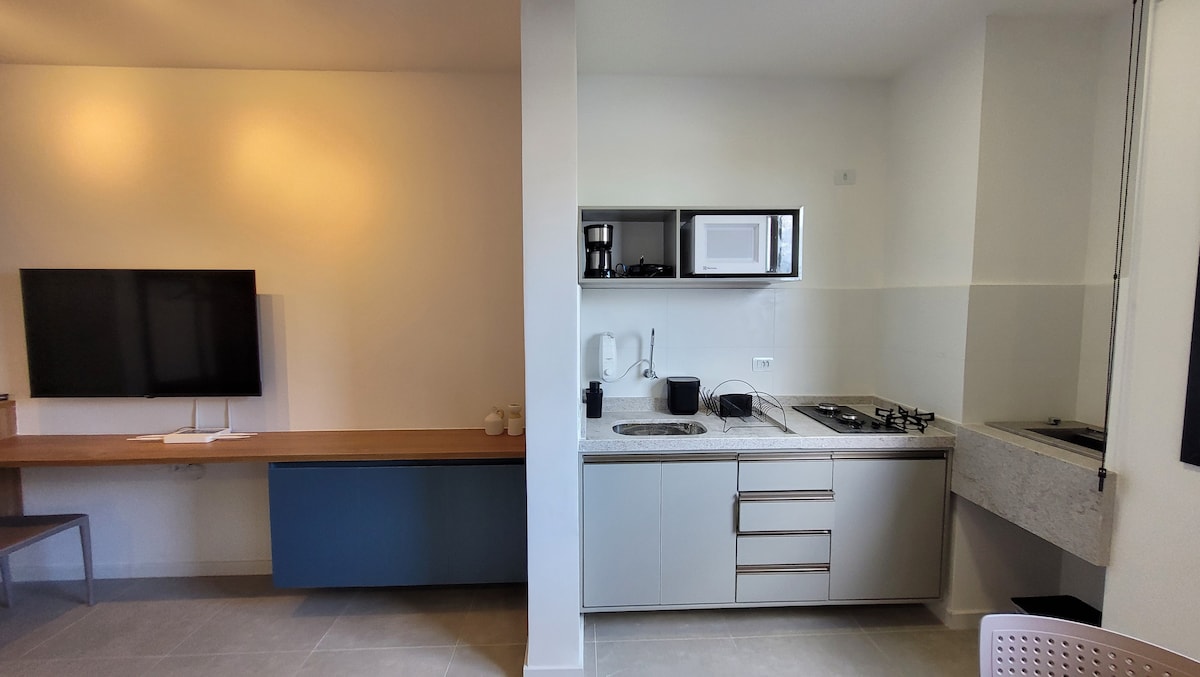 Imóvel de sucesso: #103 New studio in a building with leisure facilities in Tenório em Ubatuba